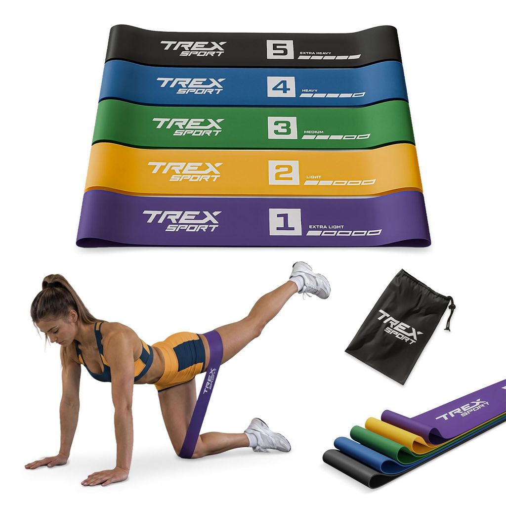 TREX SPORT Gymnastikband 5 pieces set TX-065RBC bande de Image du produit 