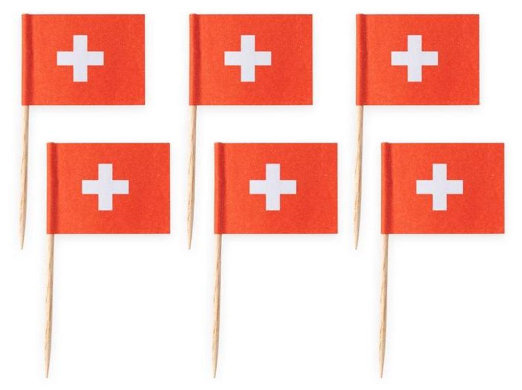 50 Flaggen Deko Picker Schweiz Produktbild 