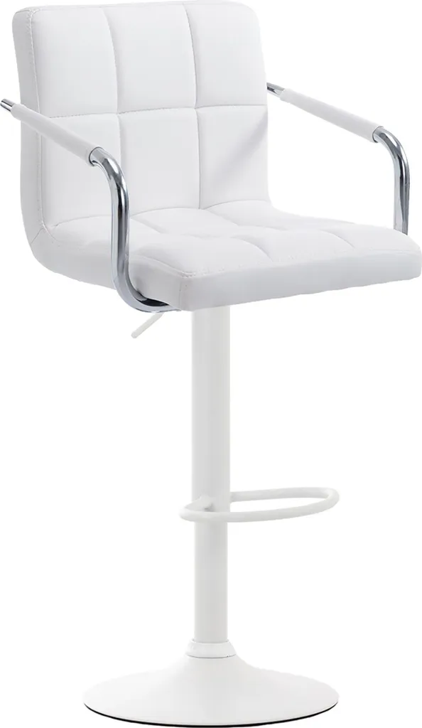Sgabello Professionale CLP Lucy V2: Bianco Opaco Regolabile in Altezza