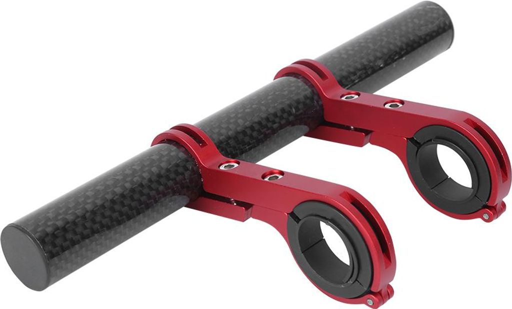 Fahrrad-Multifunktions-Verlängerungshalterung, Code-Tischlicht-Unterstützung, Taschenlampenständer, Carbon-Korn, doppelt geklemmt