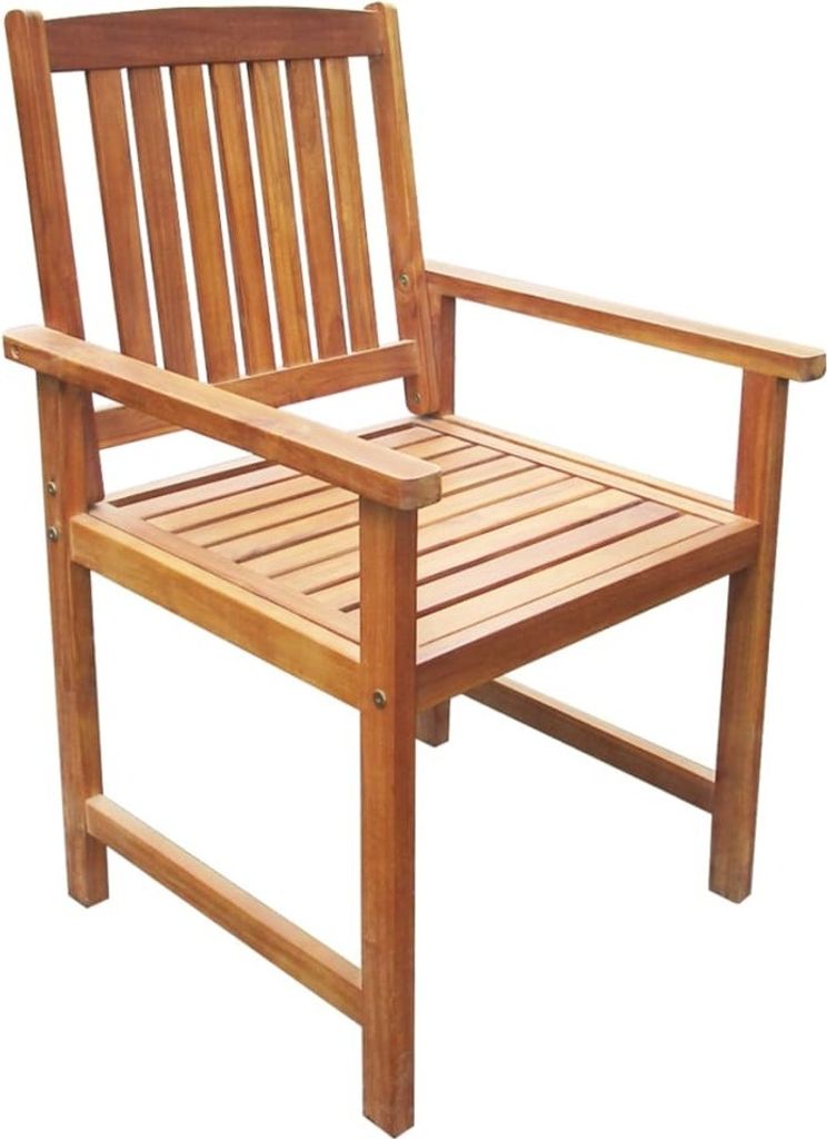 vidaXL Gartenstühle 2 Stk. Massivholz Akazie Braun Produktbild 