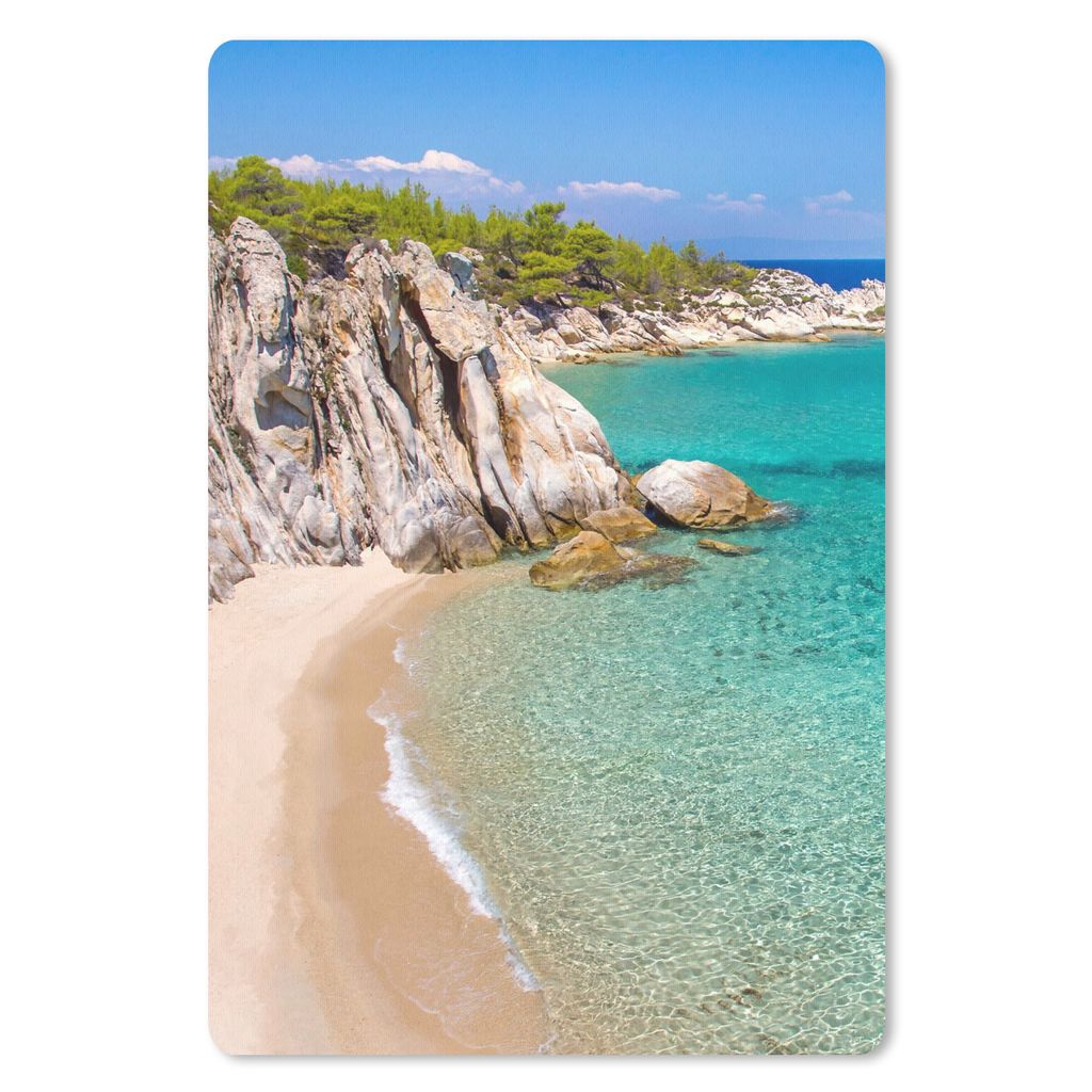 MuchoWow Mauspad Mousepad Meer - Strand - Sommer 40x60 cm - Mousepads - Maus Mat - Pad - Mausunterlage - Schreibtisch Accesoire