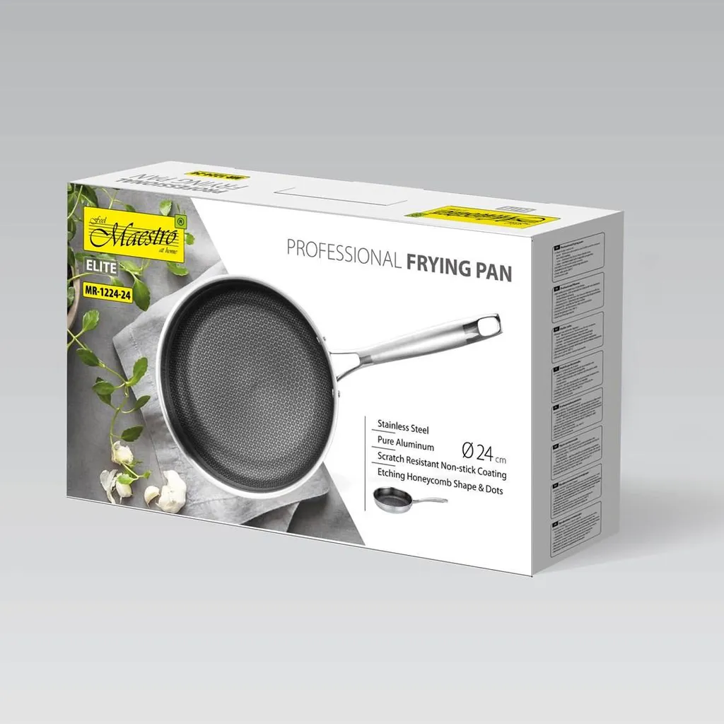 Padella Professionale Maestro MR-1224-28 cm | Acciaio 3-Ply Induzione - 7