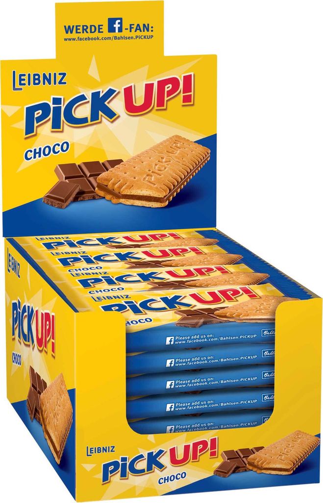 Bahlsen Leibniz Pick Up barres, Choco, chocolat, 24 pièces Image du produit 