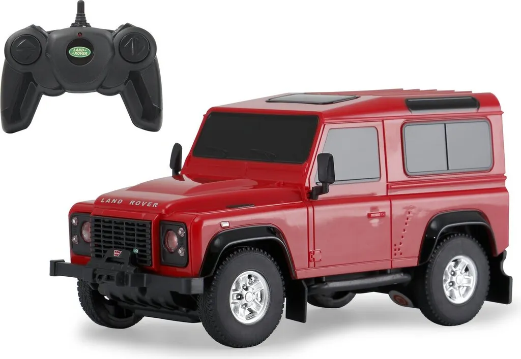 Land Rover Defender 1:24 rouge - Le cadeau idéal pour fans de 4x4 et RC
