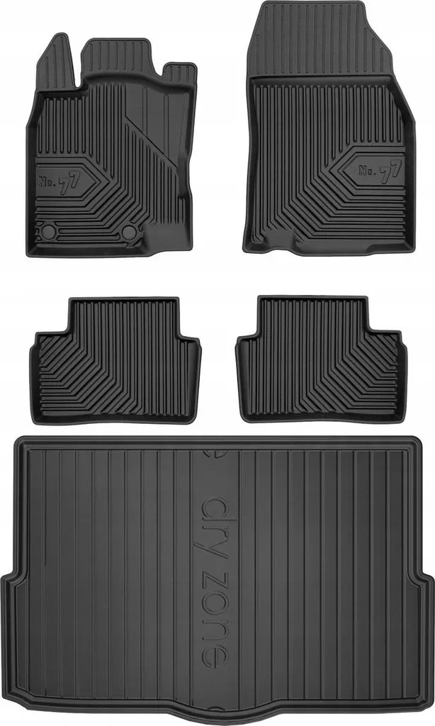Set Tappeti Auto Renault Kadjar 2015+ Velluto Nero Su Misura