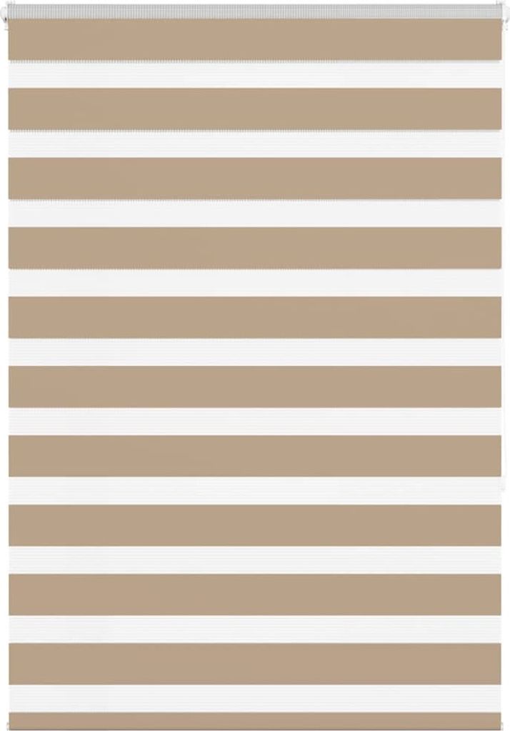 Doppelrollo Sandbraun 95x150 cm Stoffbreite 90,9 cm Polyester