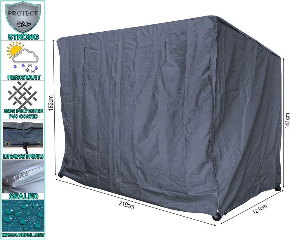 Schutzhülle für Hollywoodschaukel 3 Sitzer 219x121x182cm Produktbild 