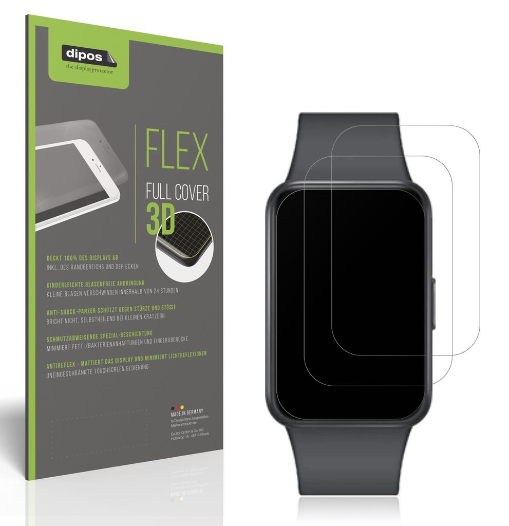2x Full Cover Schutzfolie matt für Samsung Galaxy Fit 3 Produktbild 