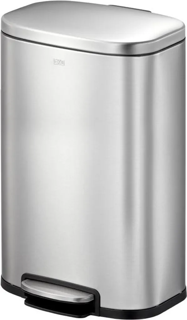 Poubelle Recyclage 20+20 Litres en Inox Mat Anti-Traces de Doigts