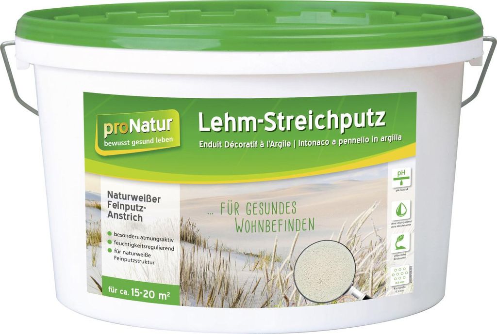 Pronatur Lehm-Streichputz 0.5 mm fein 7 kg Produktbild 