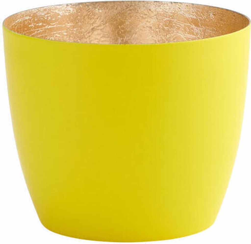 Gift Company Windlicht Madras M, Teelichthalter, Kerzenhalter, Eisen, Gelb, 8.5 cm, 1092504010
