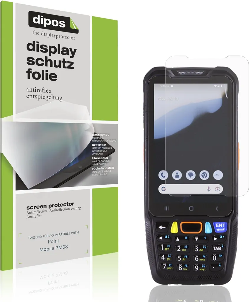 4x Pellicola Schermo Point Mobile PM68 dipos Antireflex Opaca