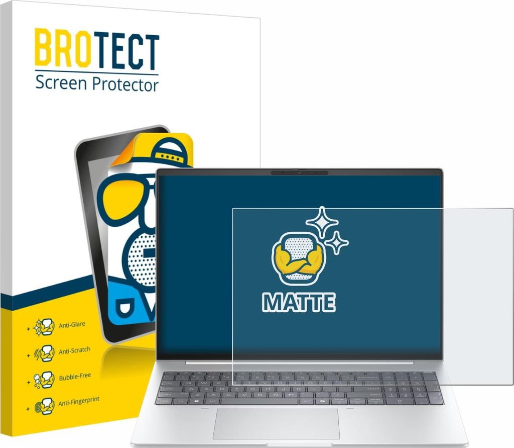 BROTECT Schutzfolie für HP EliteBook 8 G1i 16" Displayschutz Displayschutzfolie Folie Matt Entspiegelungsfolie