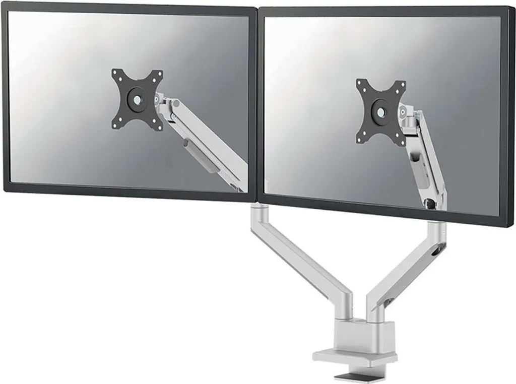 Bras de bureau pour 2 écrans PC Neomounts DS70-250SL2 finition silver