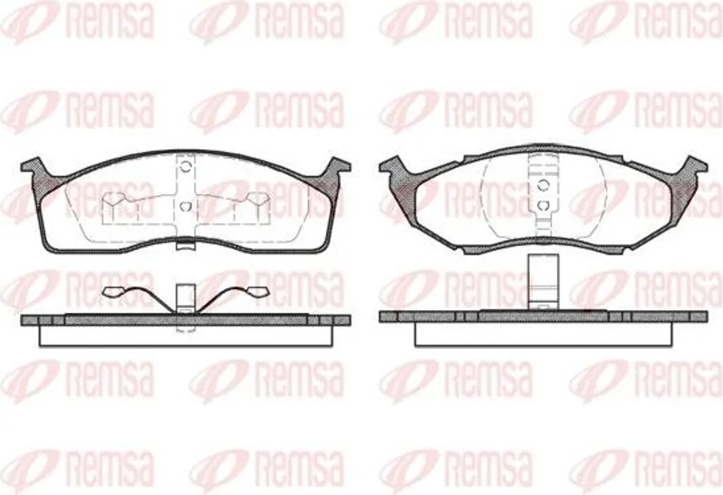 Fini les Bruits de Freinage : Plaquettes REMSA 0447.00 pour Chrysler