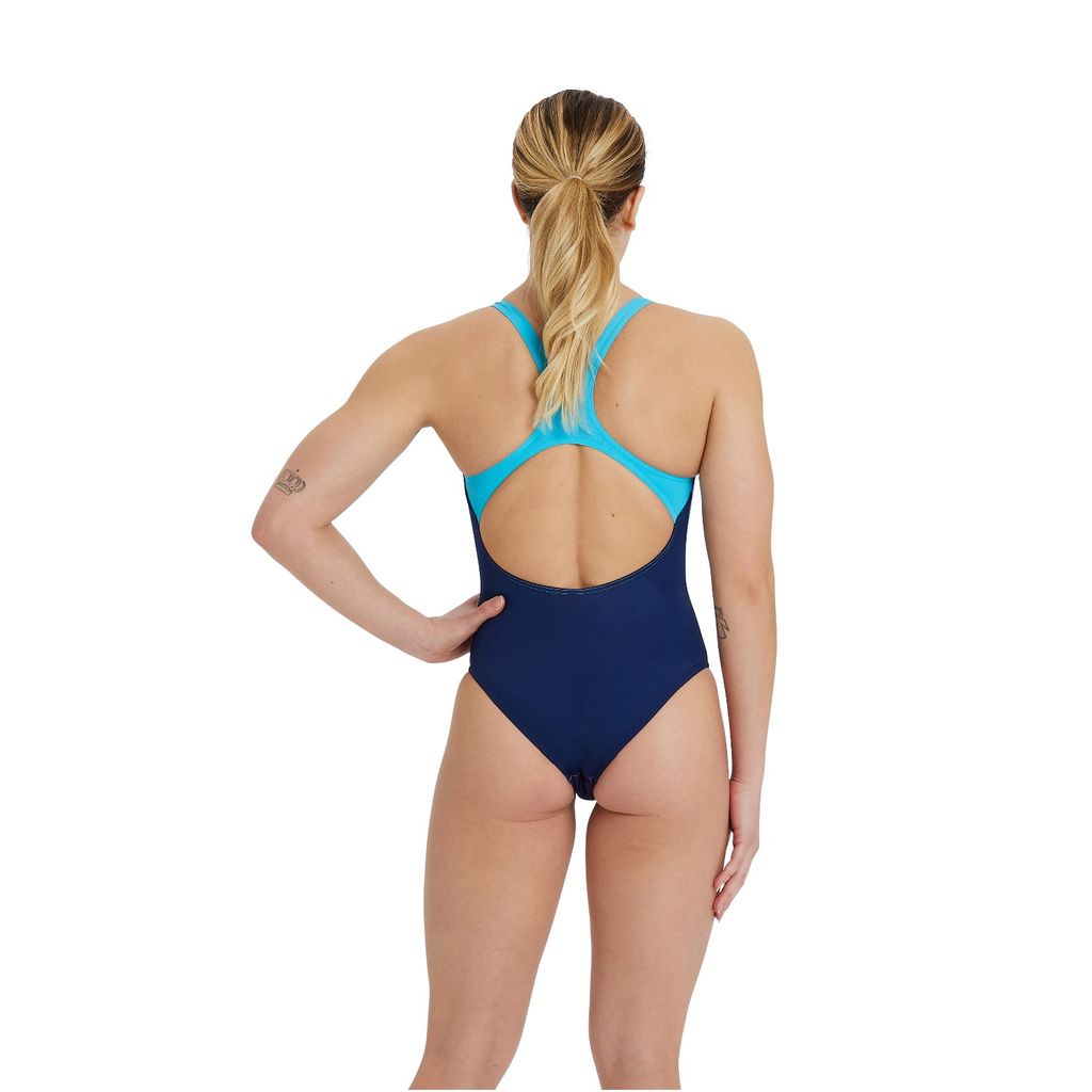 arena Mädchen Trainings Badeanzug Solid Swim Pro Schnelltrocknend, UV-Schutz UPF 50+, Chlorresistent 