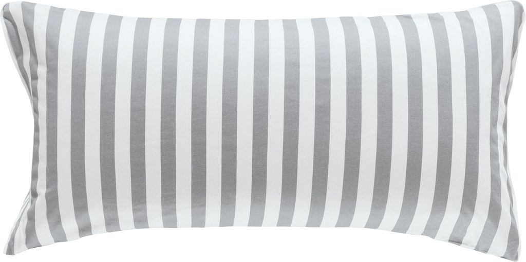Erwin Müller Kissenbezug silber-weiß 40x80 cm