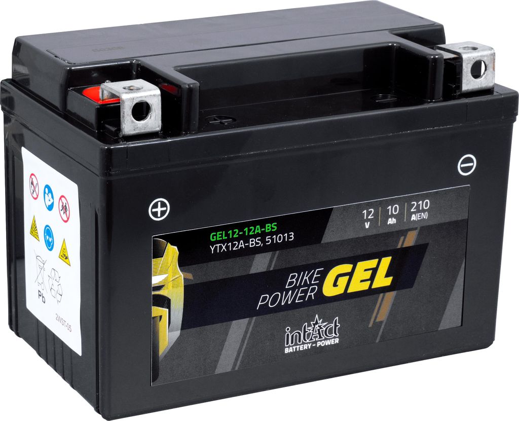 INTACT Bike Power GEL Batterie YTX12A-BS