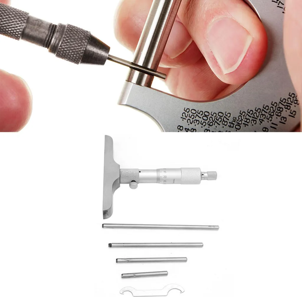 Micromètre de profondeur 4 pouces haute précision à base circulaire - 4