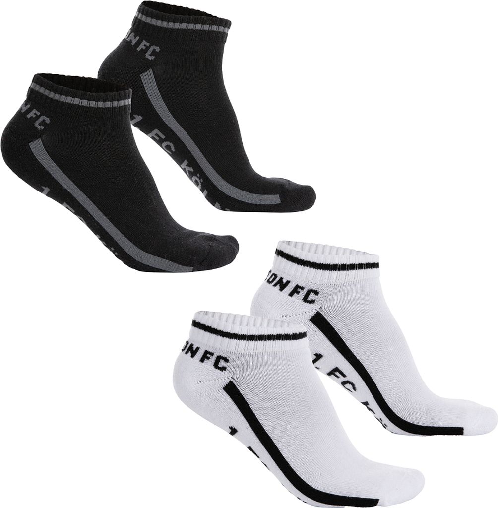1. FC Köln 2er Set Sneakersocken Gr. 43-46 Produktbild 