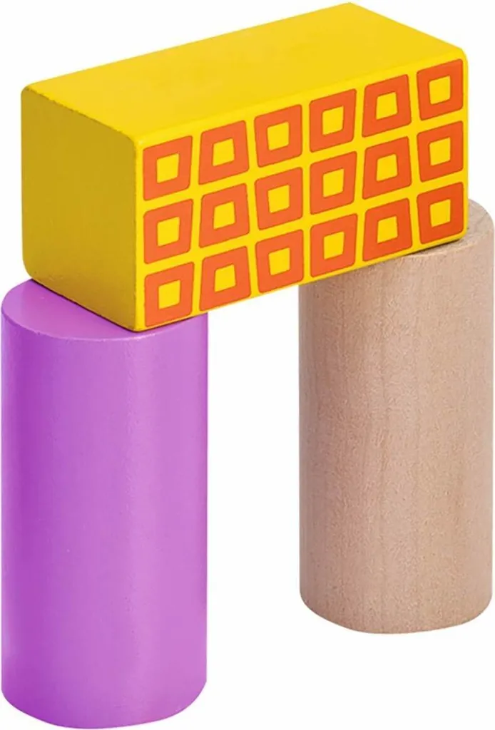 Jeu de Construction Premier Âge en Bois avec 50 Cubes et Formes Variées - 11