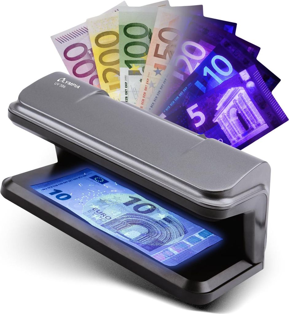Olympia UV-Banknotenprüfer 586 mit UV-Lampe zur Prüfung von Produktbild 