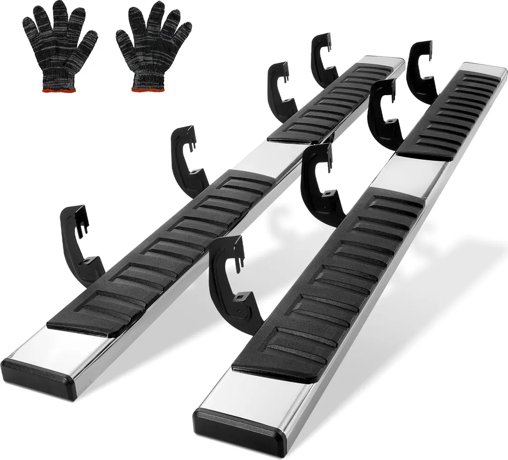Marchepieds Robustes 227kg en Acier Inox pour Silverado et Sierra 1500