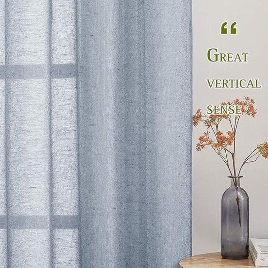 Dünne Vorhänge transparent glatt elegant 220x140cm