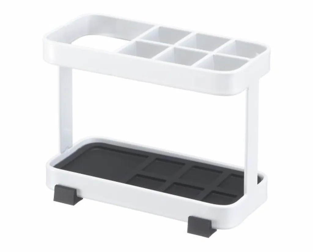 Organizer Bagno Yamazaki Tower - Porta Dentifricio e Spazzolini Bianco