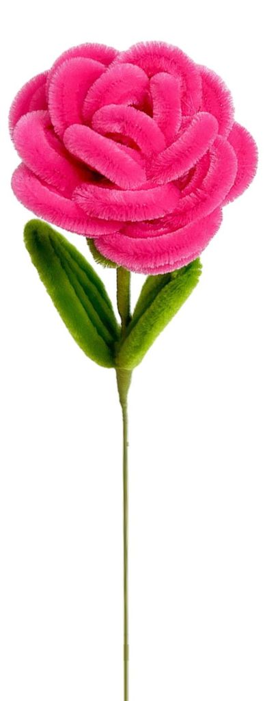 Pfeifenreiniger-Rose, handgefertigt, dekorativ, aus Plüsch, gedreht, verwelkt nie, künstliche Blume, Heimdekoration, Weihnachtsgeschenk