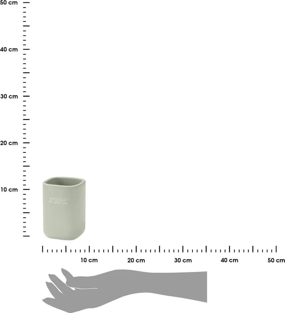 BERILO | Coppa da bagno - Coppa da toilette - 11 cm - menta - forma ovale tradizionale - 2