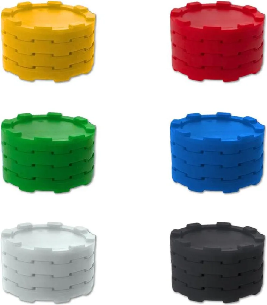Jetons empilables CombiCraft Ø 29mm multicolores - Set de 100 pièces - 3
