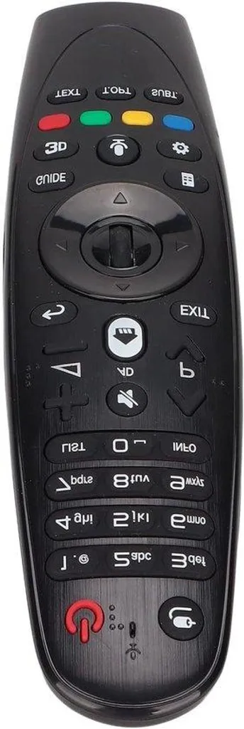 Télécommande sans fil AM-HR650A noire avec micro et pointeur gyroscopique