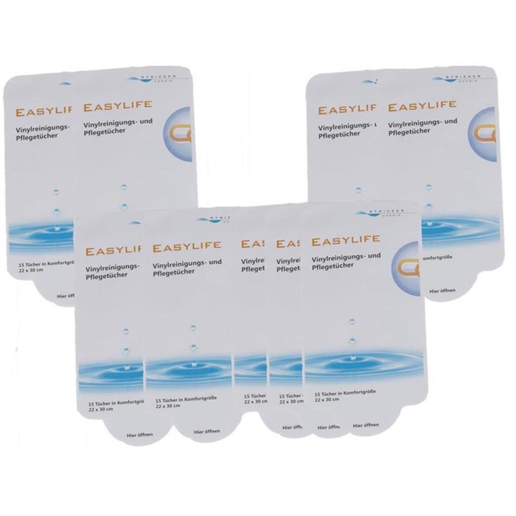 Stricker Chemie - Easylife Vinyl Reinigungs- Pflegetücher ( 9er Pack )