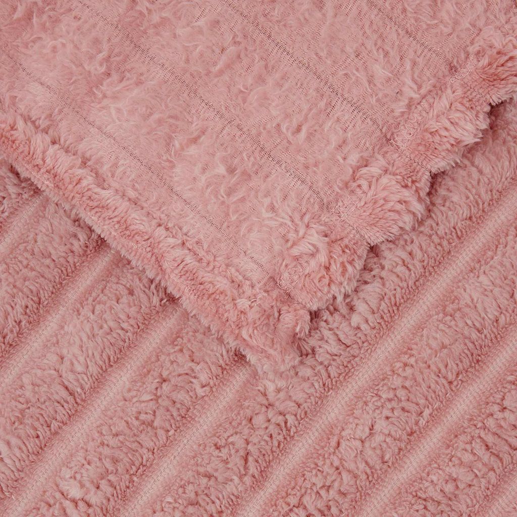 Cloris DesignMöbel Decken - Rosa Wohndecken 6 Stück Rosa 200x150cm Fleece Schlichtes7201507