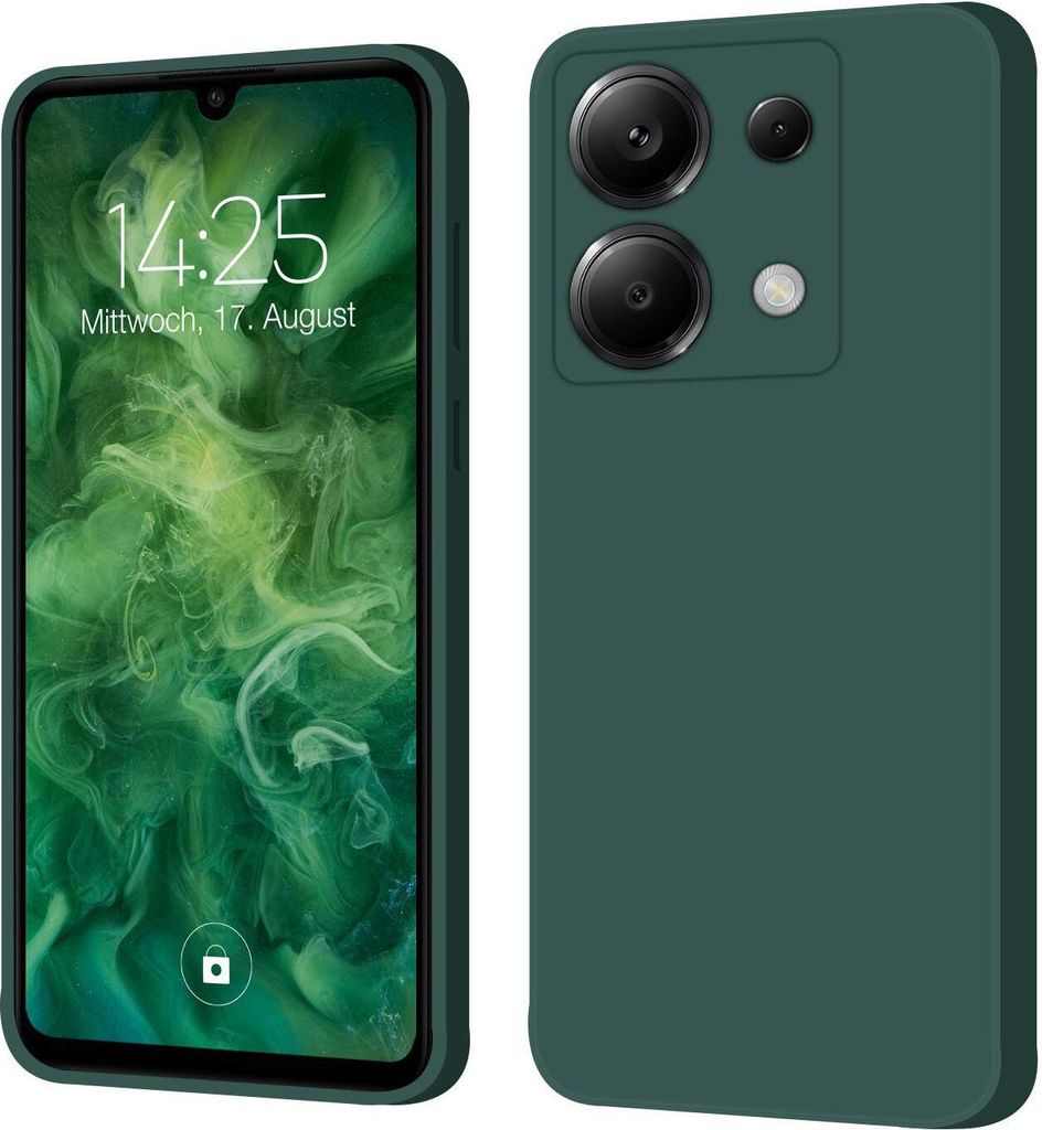 Hülle für Xiaomi Redmi Note 13 Pro 5G Case Cover Bumper Silikon Softgrip Schutzhülle Farbe: Grün
