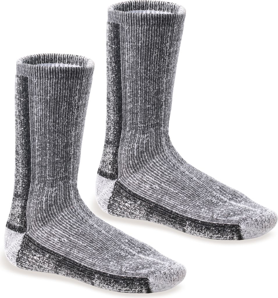 Footstar Damen & Herren Wollsocken (2er Pack) THERMO-ULTRA - Dunkelgrau 47-50
