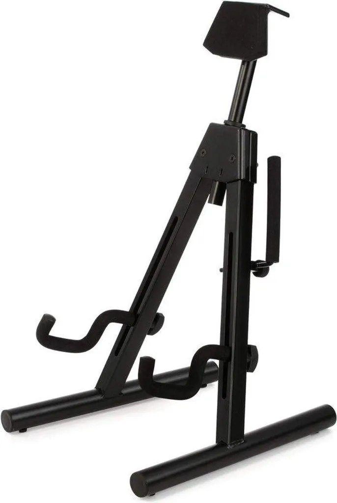Supports guitares électriques noirs avec protection mousse universels