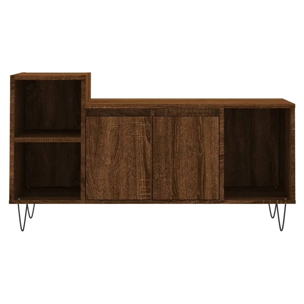 Mobile TV Legno Multistrato SYFAX™ Rovere Marrone 100cm - 4