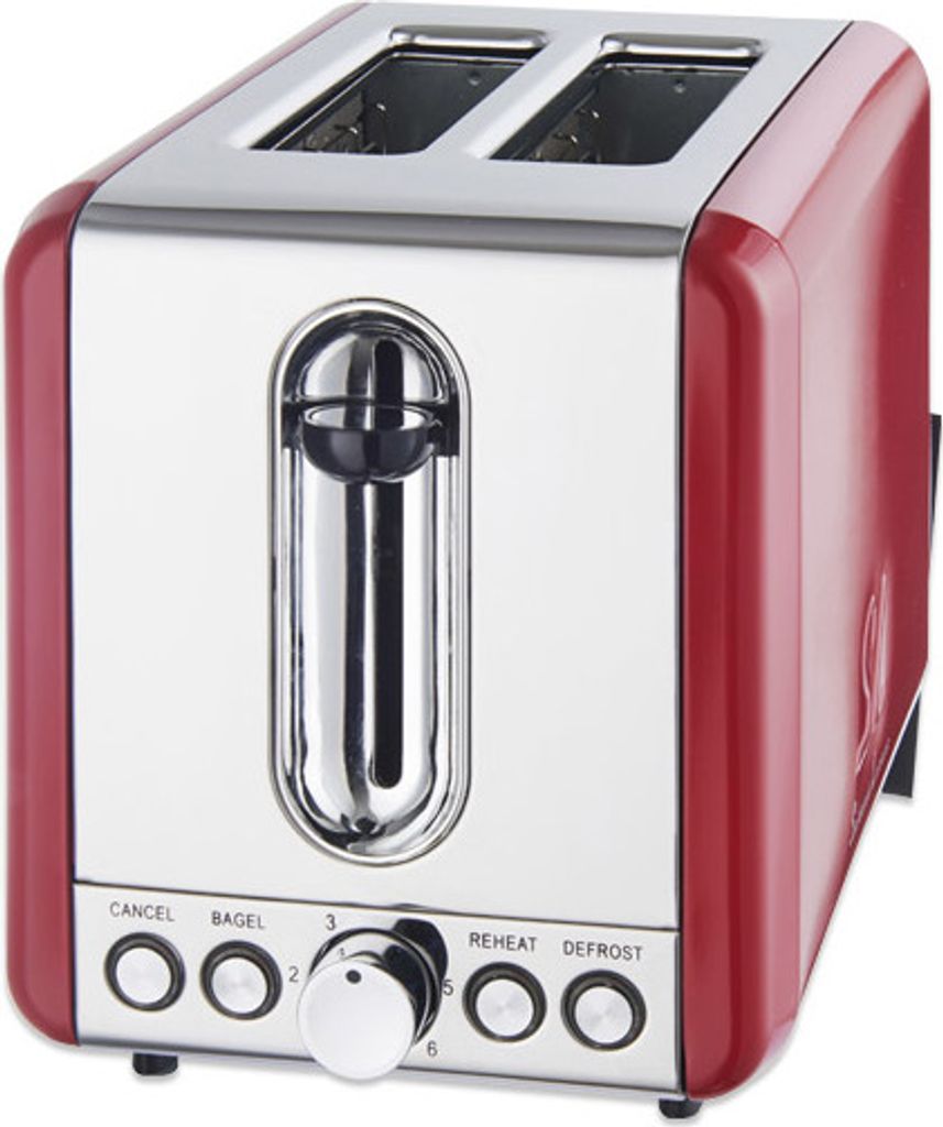 Schaub Lorenz Kompakt-Toaster 925 Watt Doppelschlitz Rot Produktbild 