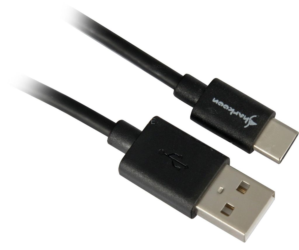 Sharkoon USB 2.0 A-C bk 1,0m
