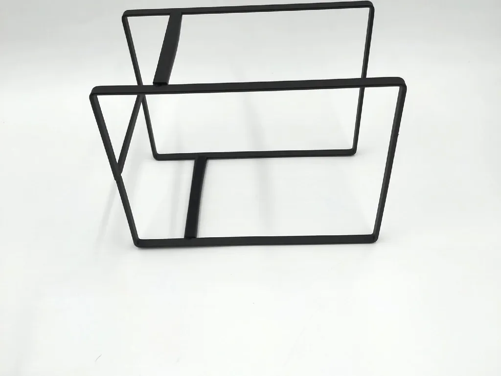 Égouttoir à assiettes vertical en métal noir robuste avec 2 compartiments - 6