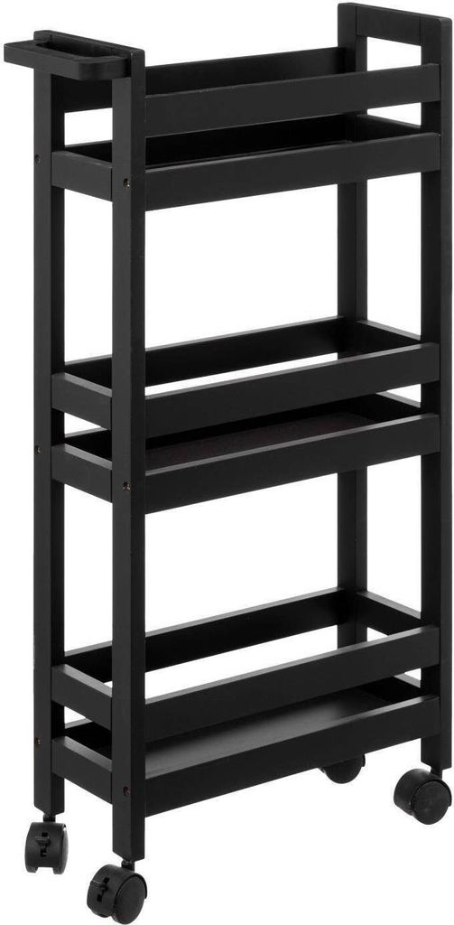 Servierwagen mit rollen 3 ebenen "colorama" schwarz khôl - 5 five simply smart