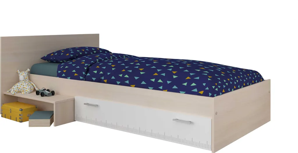 Aménager une chambre d'amis avec le lit Charly 90x200 et son chevet