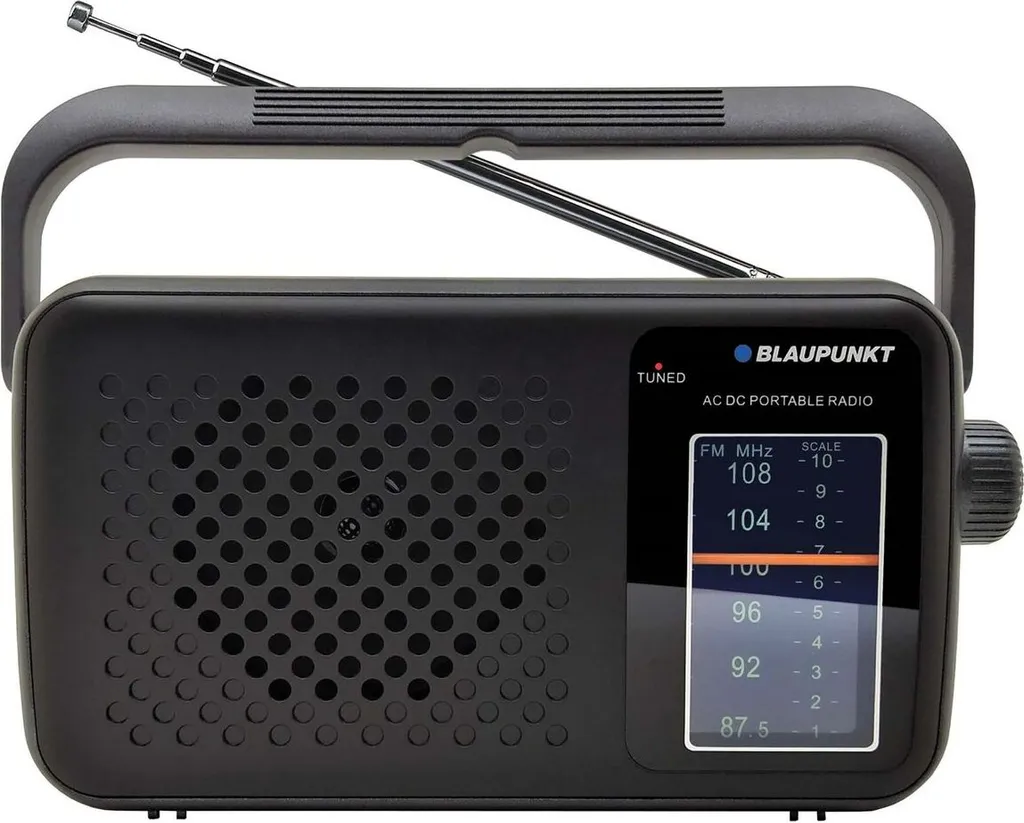 Radio Portable Noire Blaupunkt PR8BK Solution Simple Contre les Pannes