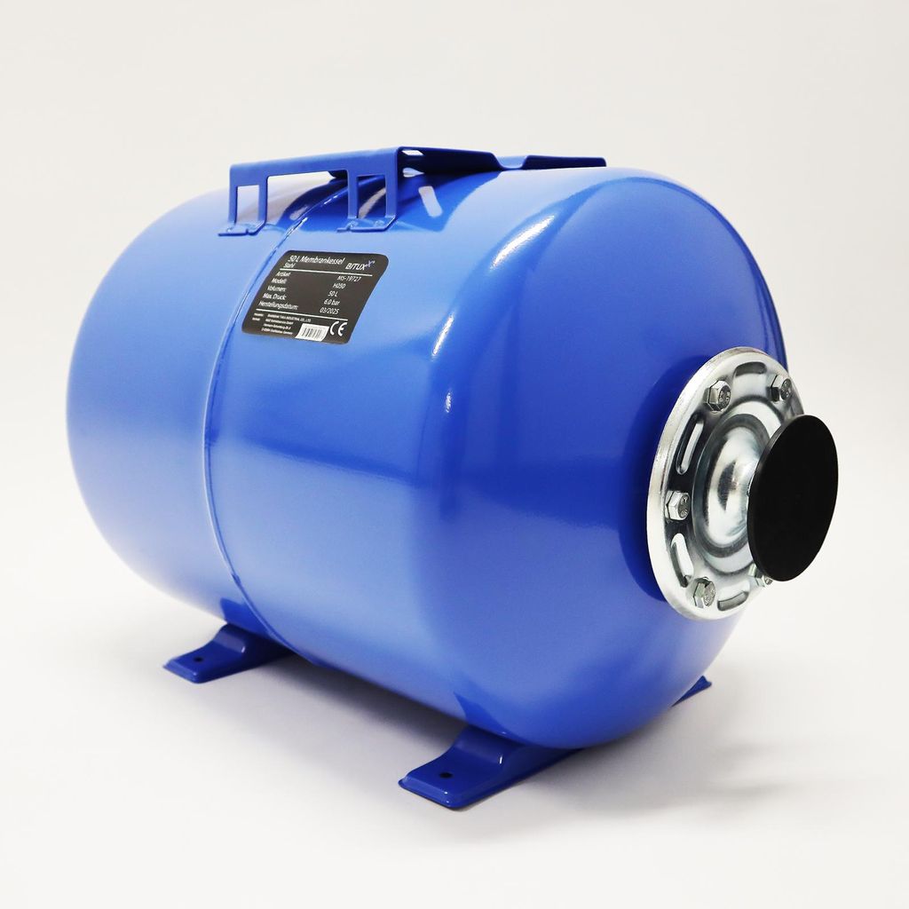 Bituxx Membrankessel 50L Stahl Blau MS-19727