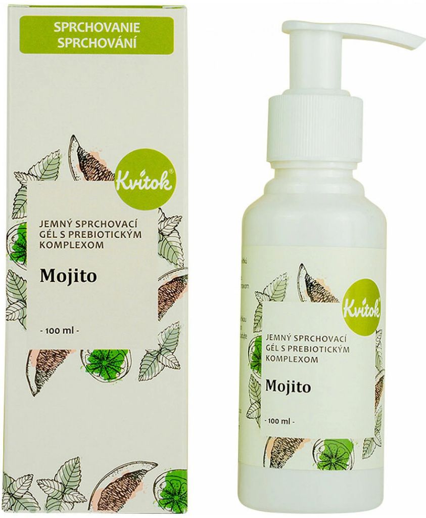 Kvitok Sanftes Duschgel mit Präbiotika-Komplex Mojito 100 ml