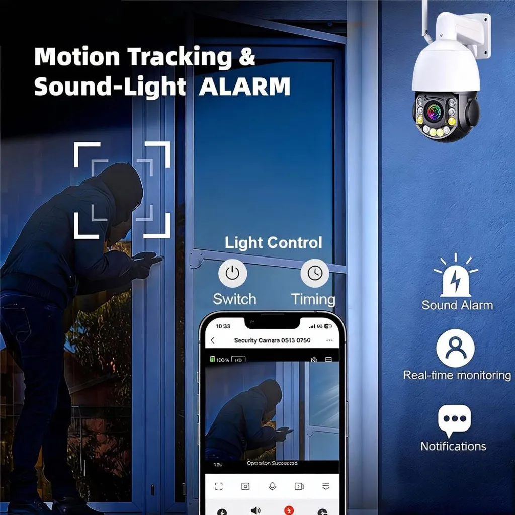 Caméra IP WiFi Zoom Optique 50x Audio Bidirectionnel Haute Résolution - 5