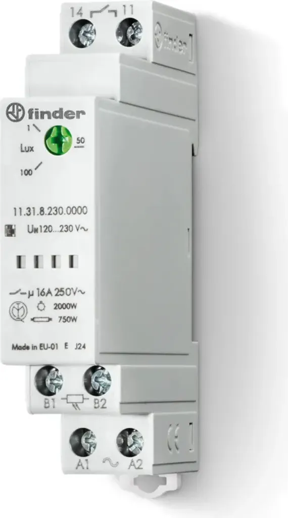 Finder 11.31.0.024.0000 | Interruttore Crepuscolare 16A 12-24V AC/DC
